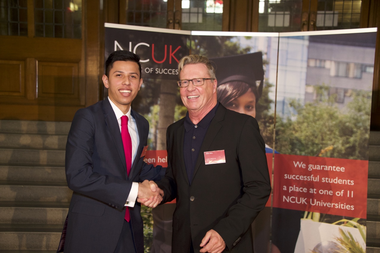 Receiving my award from NCUK