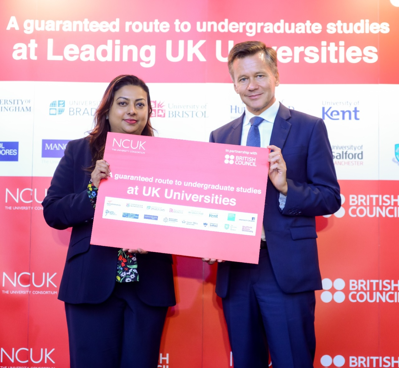 NCUK's Suraiya Arshad and British Council's Andrew Glass