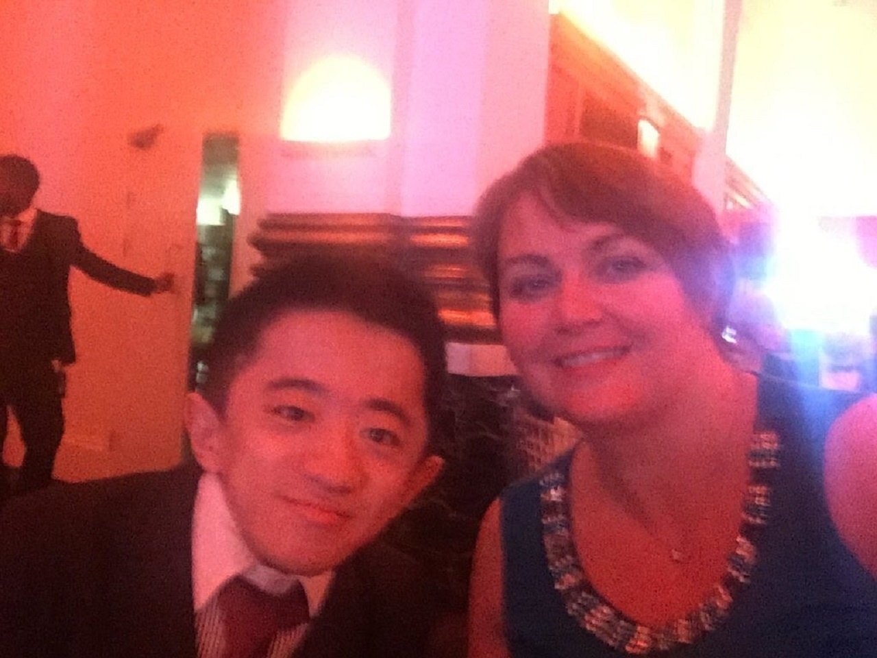 NCUK Alumnus & PIEoneer Awards winner Liu Daming with NCUK's Georgina Jones