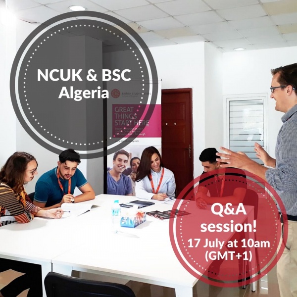 Join an upcoming webinar with NCUK and BSC Algeria
