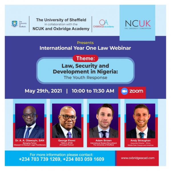 Study Law at The University of Sheffield with NCUK and Oxbridge Academy