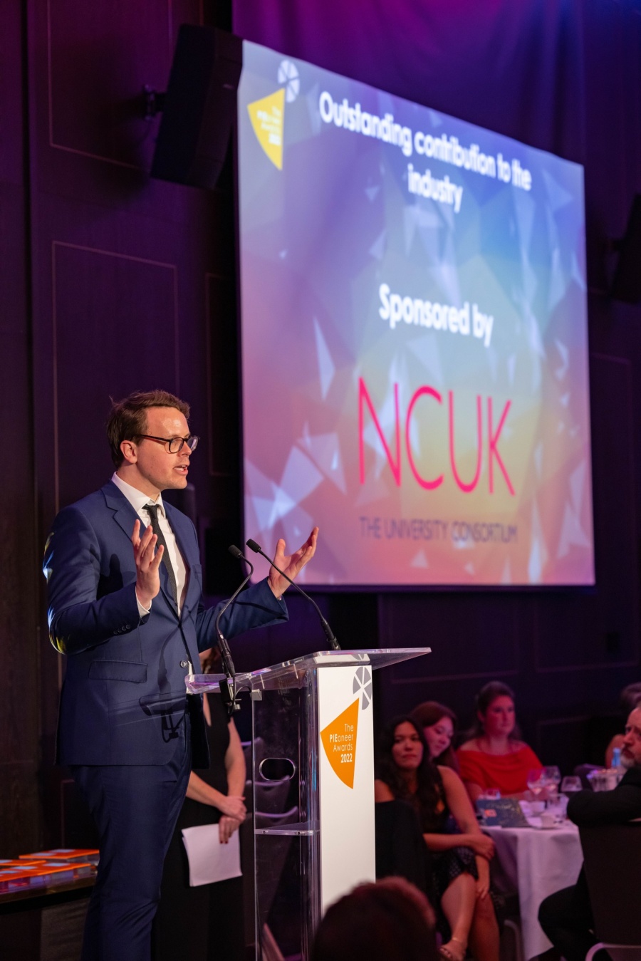 Stuart at PIEoneer Awards ceremony