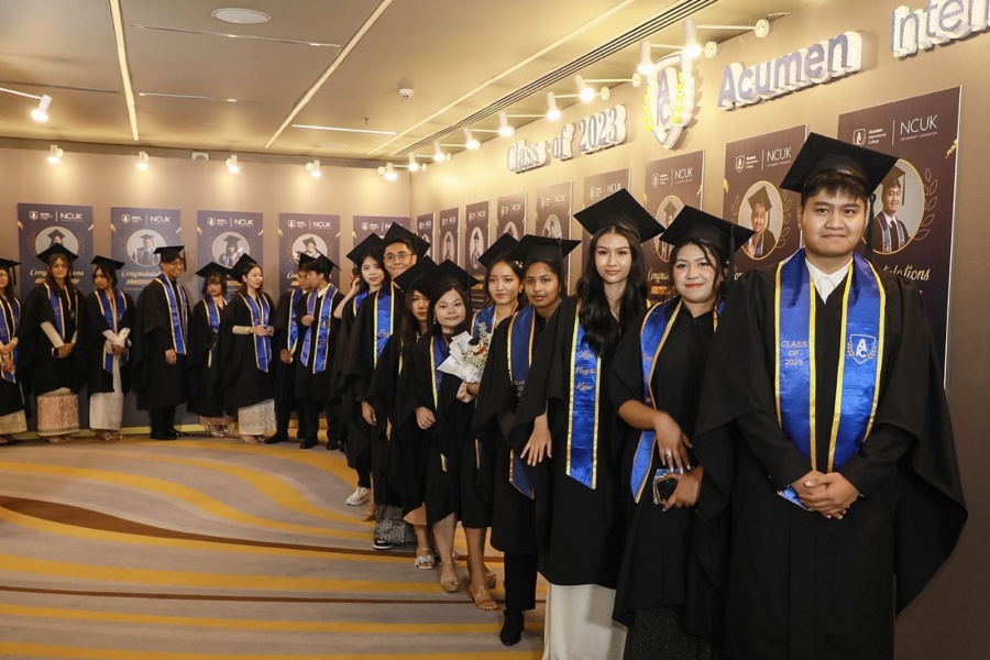 Students preparing to graduate