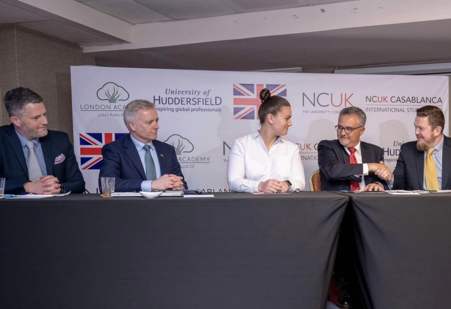 Staff members at event