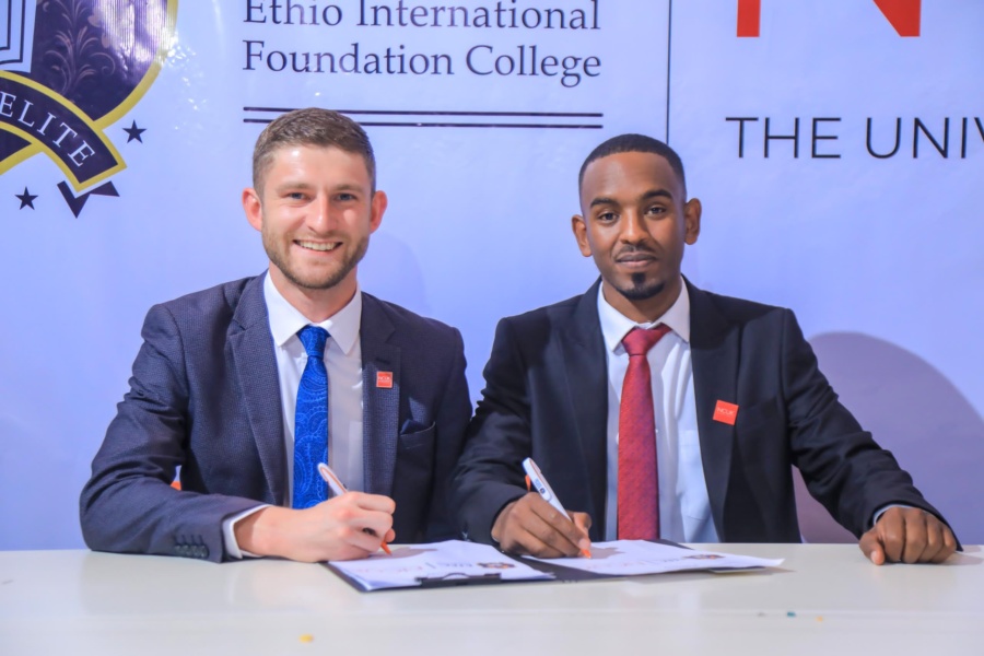 Andrew Straughan and Mintesnot Fikre Aydano