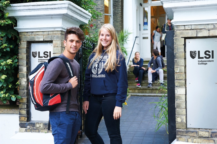 Students outside college